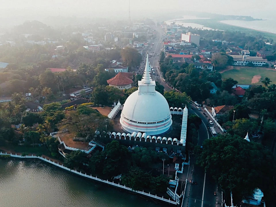 River Estuary & Riverside Temple